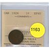 Image 1 : 1926 EF40 ICCS Graded Canadian Small Cent Coin