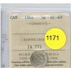 Image 1 : 1904 EF40 ICCS Graded Canadian Silver Five Cent Coin