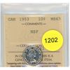 Image 1 : 1953 NSF MS63 ICCS Graded Canadian Ten Cent Coin