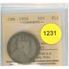 Image 1 : 1906 F12 ICCS Graded Canadian Fifty Cent Coin