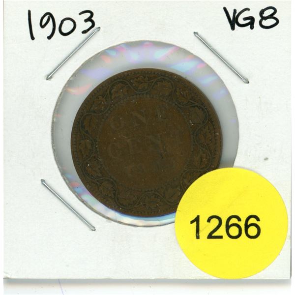 1903 Canadian Large Cent Coin