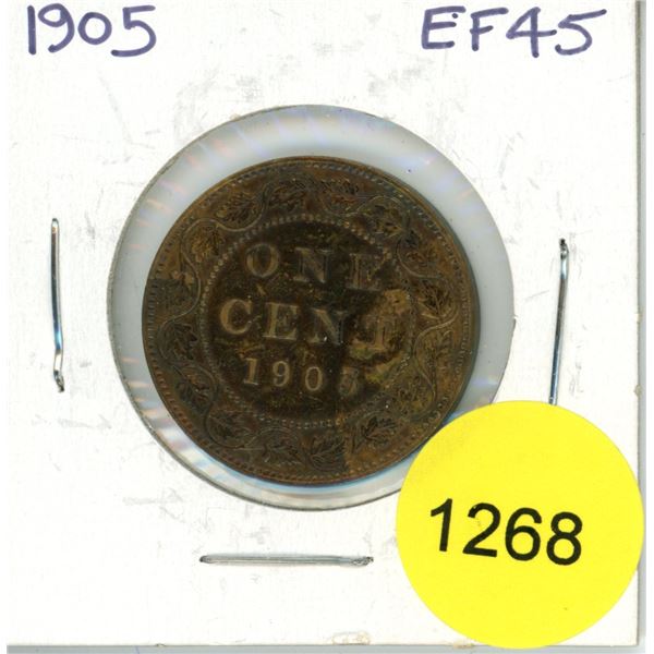 1905 Canadian Large Cent Coin