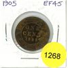 Image 1 : 1905 Canadian Large Cent Coin