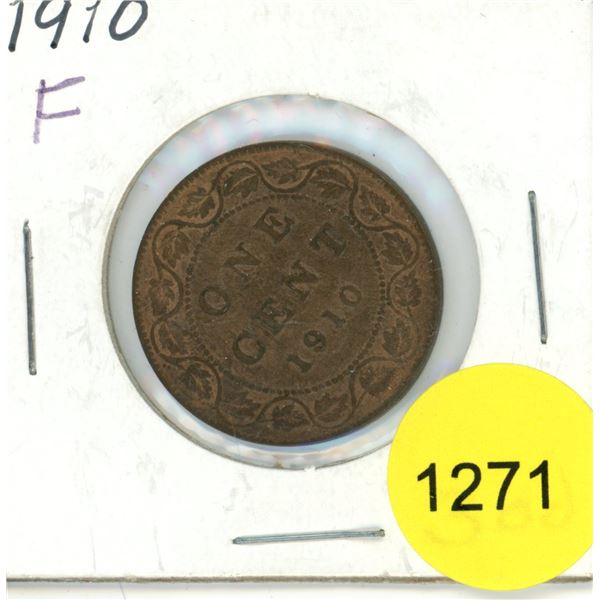 1910 Canadian Large Cent Coin