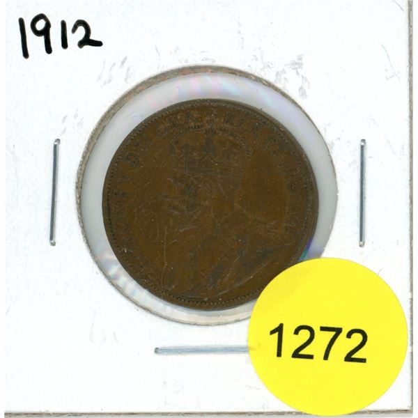 1912 Canadian Large Cent Coin