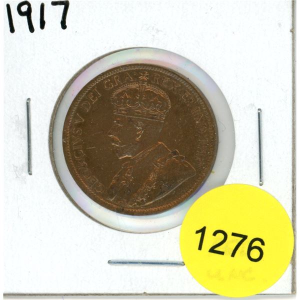 1917 Canadian Large Cent Coin