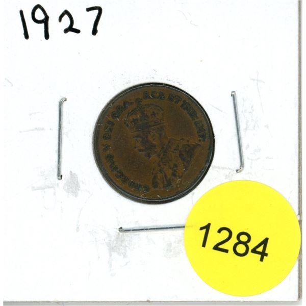 1927 Canadian Small Cent Coin