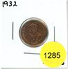 Image 1 : 1932 Canadian Small Cent Coin