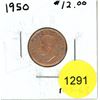 Image 1 : 1950 Canadian Small Cent Coin