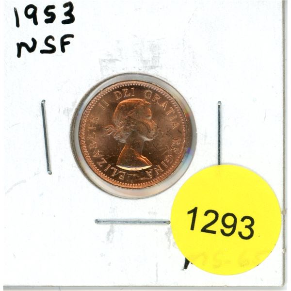 1953 Canadian Small Cent Coin