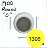 Image 1 : 1900 Round 0 Canadian Silver Five Cent Coin