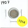 Image 1 : 1907 Canadian Silver Five Cent Coin