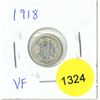 Image 1 : 1918 Canadian Silver Five Cent Coin