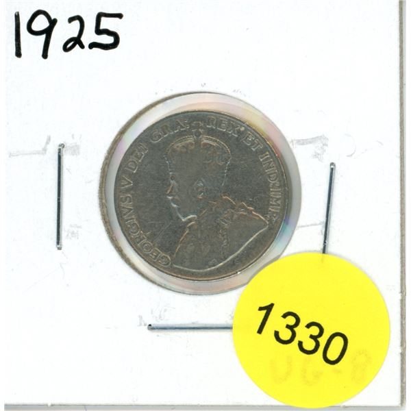 1925 Canadian Five Cent Coin