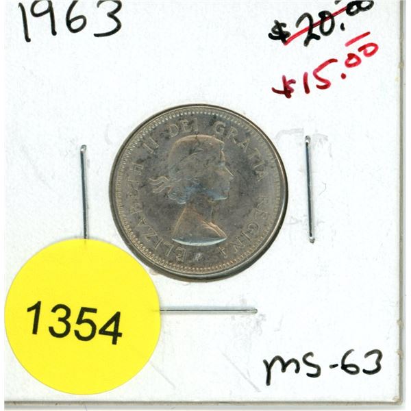 1963 Canadian Five Cent Coin