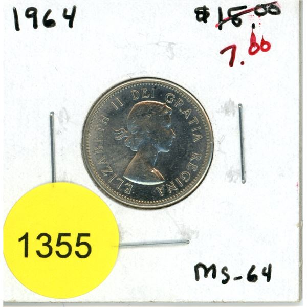 1964 Canadian Five Cent Coin