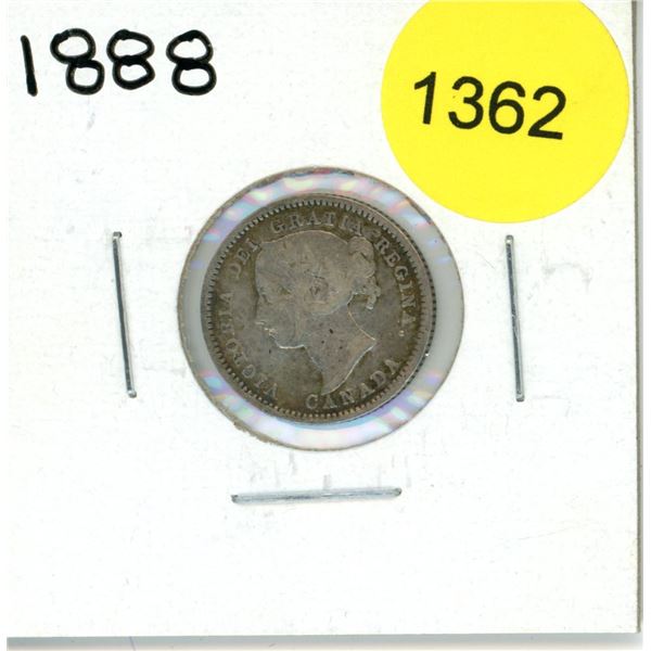1888 Canadian Ten Cent Coin