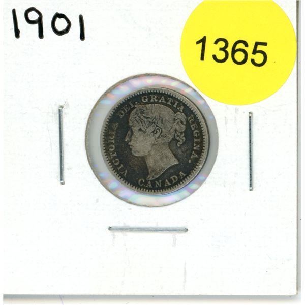 1901 Canadian Ten Cent Coin