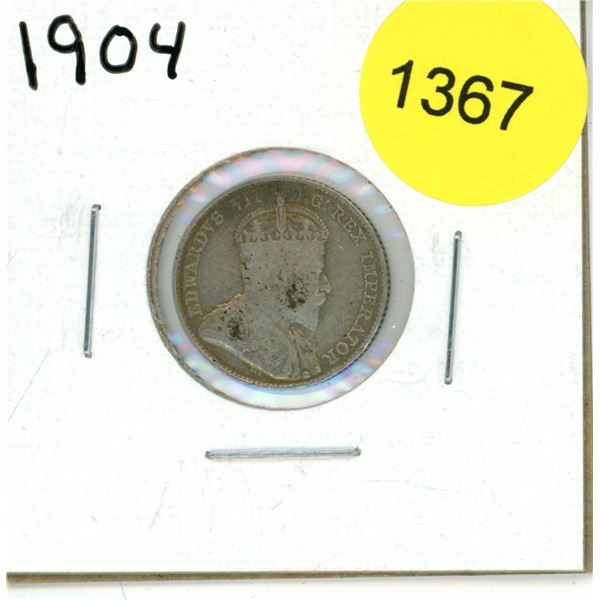 1904 Canadian Ten Cent Coin