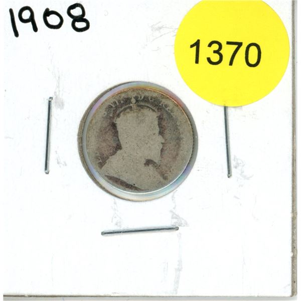 1908 Canadian Ten Cent Coin