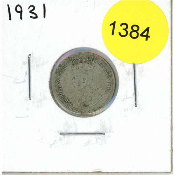 1931 Canadian Ten Cent Coin