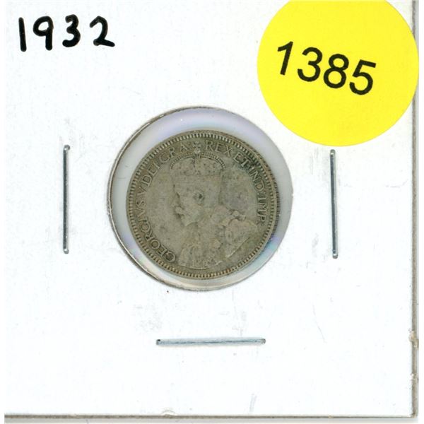 1932 Canadian Ten Cent Coin
