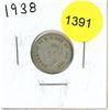 Image 1 : 1938 Canadian Ten Cent Coin