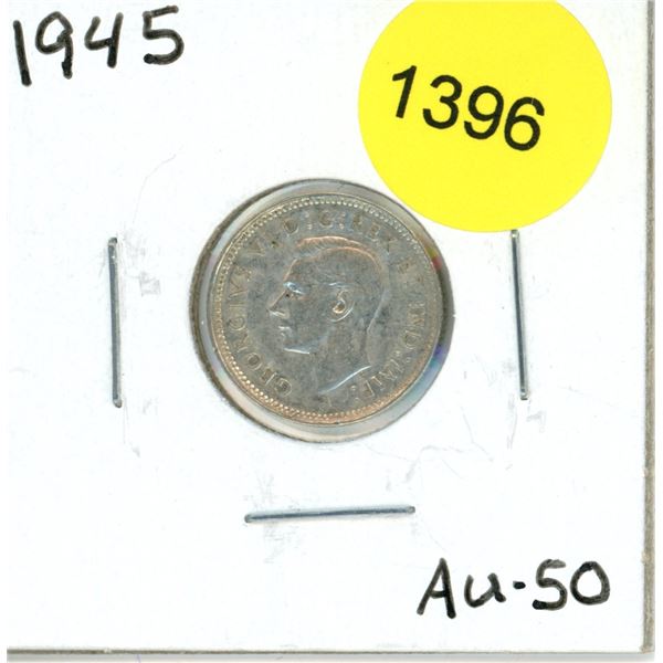 1945 Canadian Ten Cent Coin