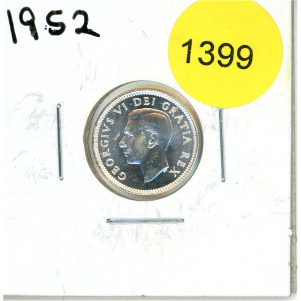 1952 Canadian Ten Cent Coin