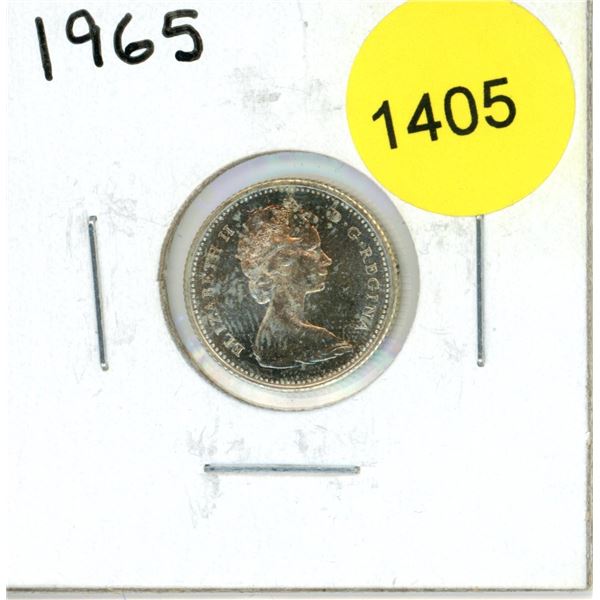 1965 Canadian Ten Cent Coin