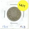 Image 1 : 1904 Canadian Twenty-Five Cent Coin
