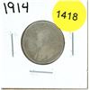 Image 1 : 1914 Canadian Twenty-Five Cent Coin