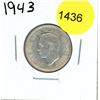 Image 1 : 1943 Canadian Twenty-Five Cent Coin