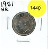 Image 1 : 1951 Canadian Twenty-Five Cent Coin