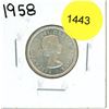 Image 1 : 1958 Canadian Twenty-Five Cent Coin