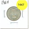 Image 1 : 1964 Canadian Twenty-Five Cent Coin