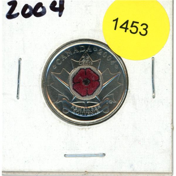 2004 Canadian Twenty-Five Cent Coin