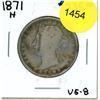 Image 1 : 1871H Canadian Fifty Cent Coin