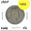 Image 1 : 1905 Canadian Fifty Cent Coin
