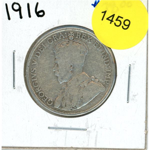 1916 Canadian Fifty Cent Coin