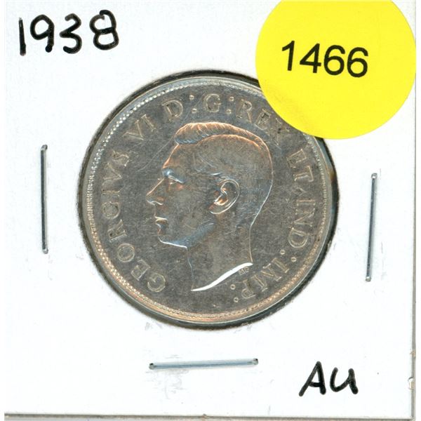 1938 Canadian Fifty Cent Coin