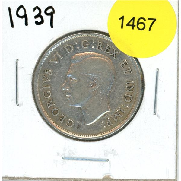 1939 Canadian Fifty Cent Coin