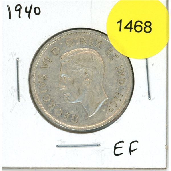 1940 Canadian Fifty Cent Coin