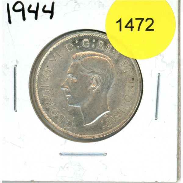 1944 Canadian Fifty Cent Coin