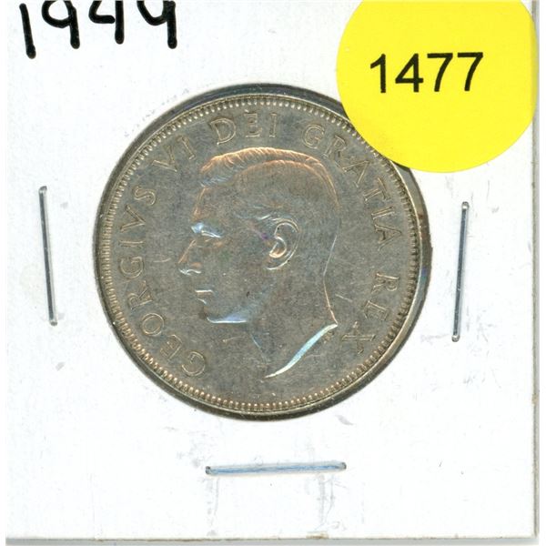 1949 Canadian Fifty Cent Coin