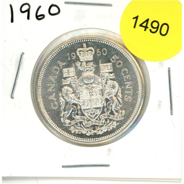 1960 Canadian Fifty Cent Coin
