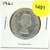 Image 1 : 1961 Canadian Fifty Cent Coin