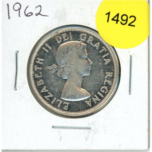 1962 Canadian Fifty Cent Coin