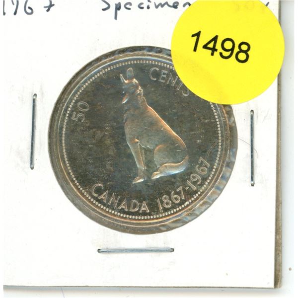 1967 Canadian Fifty Cent Coin