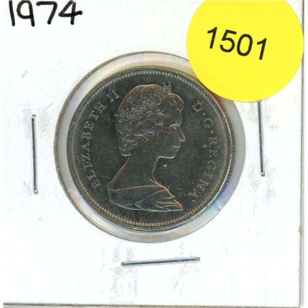 1974 Canadian Fifty Cent Coin